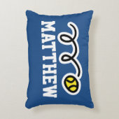 Personalisiertes Kissen mit niedlichem Tennisball (Vorderseite(Vertikal))