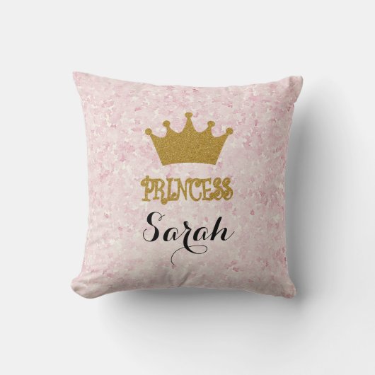 Personalisiertes Kissen Prinzessin-Throw (Vorderseite)