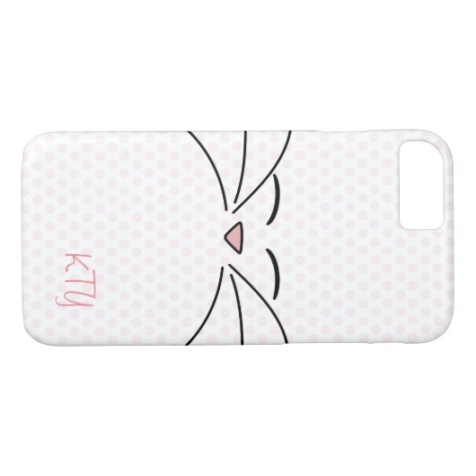 Personalisiertes Kitty-Gesicht Case-Mate iPhone Hülle (Rückseite (Horizontal))