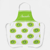 Personalisiertes Kiwi-Muster in Aquarellfarbe Schürze (Vorderseite)