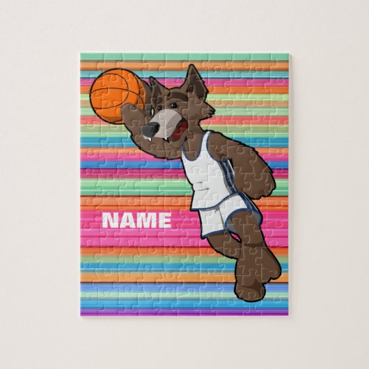 Personalisiertes klassisches Basketball-Puzzle Puzzle (Vertikal)