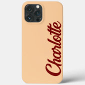 Personalisiertes klassisches, elegantes Monogramm- Case-Mate iPhone Hülle (Rückseite)