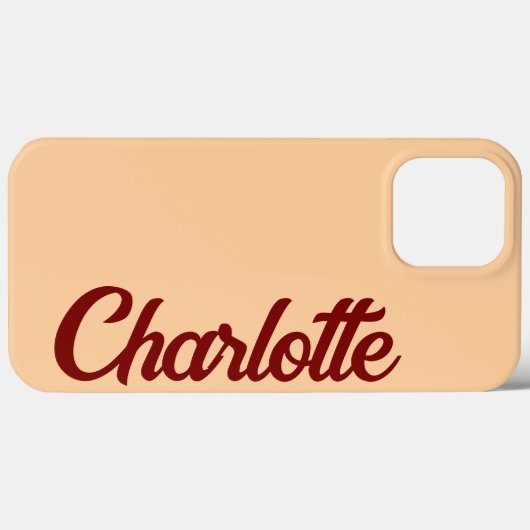 Personalisiertes klassisches, elegantes Monogramm- Case-Mate iPhone Hülle (Rückseite (Horizontal))