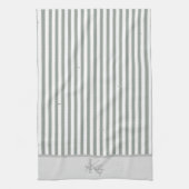 Personalisiertes klassisches Gepäckstück Gestrippt Geschirrtuch (Vertikal)
