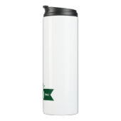 Personalisiertes klassisches grünes Golf-Monogramm Thermosbecher (Nach rechts gedreht)