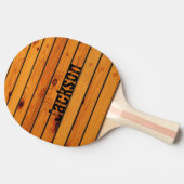 Personalisiertes klassisches Holzschiff Tischtennis Schläger (Seitenansicht)