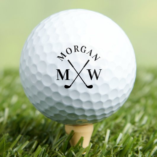 Personalisiertes Klassisches Monogramm Golfball