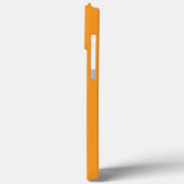 Personalisiertes klassisches Monogramm-Orange Case-Mate iPhone Hülle (Rückseite / Links)