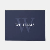 Personalisiertes klassisches Monogramm und Name Fußmatte (Vorderseite)
