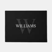 Personalisiertes klassisches Monogramm und Name Fußmatte (Vorderseite)