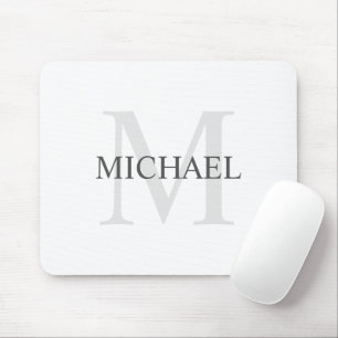 Personalisiertes klassisches Monogramm und Name Mousepad