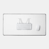 Personalisiertes klassisches Monogramm und Name Schreibtischunterlage (Tastatur & Maus)