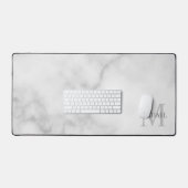 Personalisiertes klassisches Monogramm und Name Schreibtischunterlage (Tastatur & Maus)