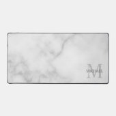 Personalisiertes klassisches Monogramm und Name Schreibtischunterlage (Vorderseite)