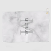 Personalisiertes klassisches Monogramm und Namensa Golfhandtuch (Horizontal)