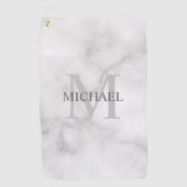 Personalisiertes klassisches Monogramm und Namensa Golfhandtuch (Vorderseite)