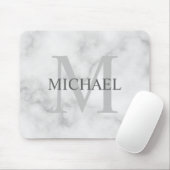 Personalisiertes klassisches Monogramm und Namensa Mousepad (Mit Mouse)
