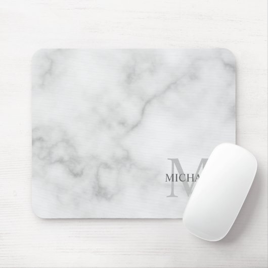 Personalisiertes klassisches Monogramm und Namensm Mousepad (Mit Mouse)