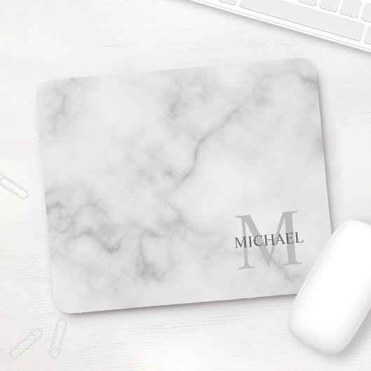 Personalisiertes klassisches Monogramm und Namensm Mousepad
