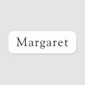 Personalisiertes klassisches Namensschild mit indi (Vorderseite)