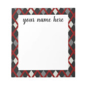 Personalisiertes klassisches Notepad Notizblock (Vorderseite)