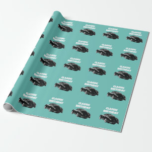 Personalisiertes klassisches Oldtimer-Auto Geschenkpapier