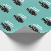 Personalisiertes klassisches Oldtimer-Auto Geschenkpapier (Ecke)
