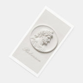 Personalisiertes klassisches Papierhandtuch Serviette (Ecke)