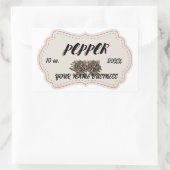 Personalisiertes klassisches Rundfleischetikett Rechteckiger Aufkleber (Tasche)