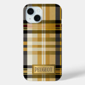 Personalisiertes klassisches Tan und Gold Case-Mate iPhone Hülle (Rückseite)