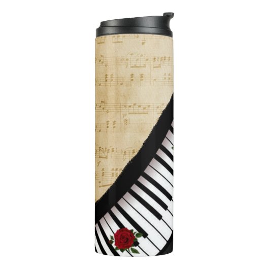 Personalisiertes Klavier befestigt thermische Thermosbecher (Nach links gedreht)