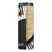 Personalisiertes Klavier befestigt thermische Thermosbecher (Rückseite)