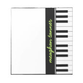 Personalisiertes Klavier Notizblock (Vorderseite)