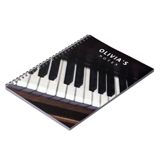 Personalisiertes Klavier Notizblock (Linke Seite)