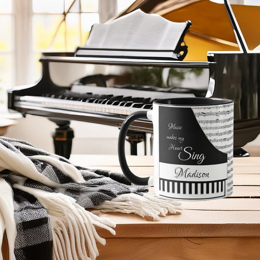 Personalisiertes Klavier Tasse