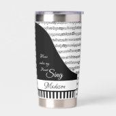 Personalisiertes Klavier Thermobecher (Links)