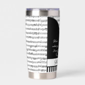 Personalisiertes Klavier Thermobecher (Vorderseite)