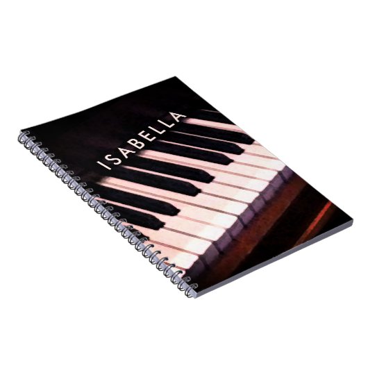 Personalisiertes KlavierNotebook Notizblock (Rechte Seite)