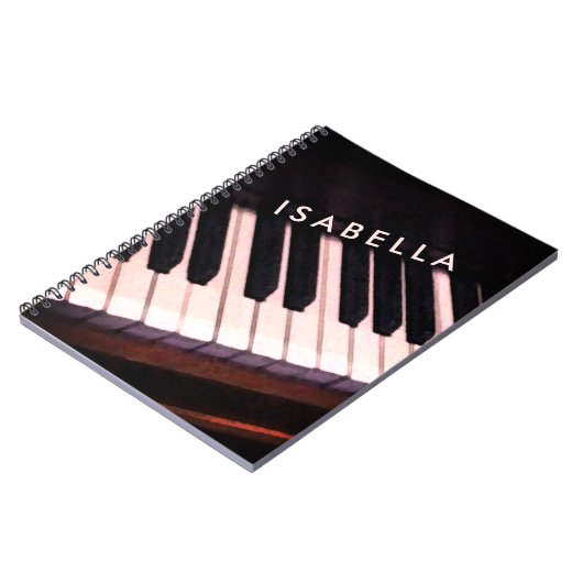 Personalisiertes KlavierNotebook Notizblock (Linke Seite)