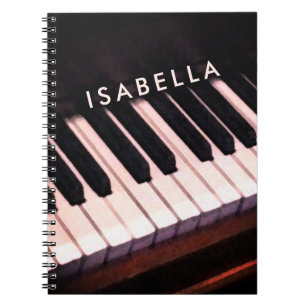 Personalisiertes KlavierNotebook Notizblock