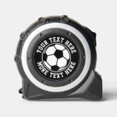 Personalisiertes Klebeband mit Fußballlogo Maßband (Vorderseite)