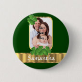 Personalisiertes Kleeblatt Button (Vorderseite)