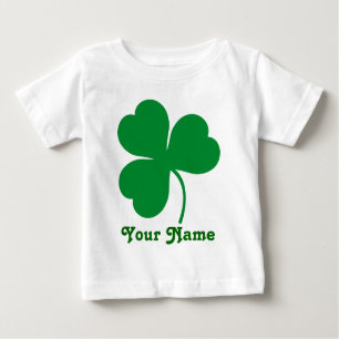 Personalisiertes Kleeblatt-Iren-St Patrick Baby T-shirt