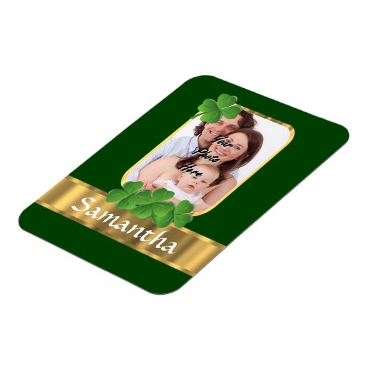 Personalisiertes Kleeblatt Magnet (Linke Seite)