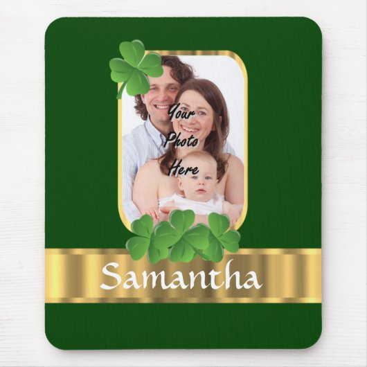 Personalisiertes Kleeblatt Mousepad (Vorne)