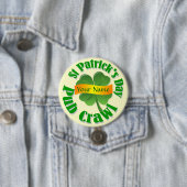 Personalisiertes Kleeblatt St Patrick Button (Beispiel)