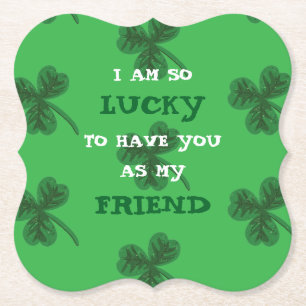 Personalisiertes Kleeblatt St. Patrick's Day Unter Untersetzer