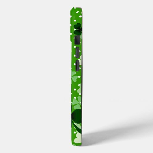 Personalisiertes Kleeblatt und Polka Dot Case-Mate iPhone Hülle (Rückseite / Links)