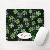 Personalisiertes Kleeblatt und Vierblättriges Klee Mousepad (Mit Mouse)