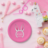 Personalisiertes kleines Bunny Baby Dusche Osterpl Pappteller (Party)